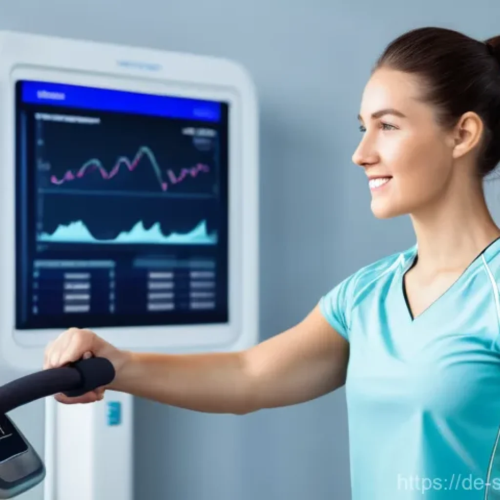 스포츠재활 운동 프로그램 설계법 - **Prompt 1: Personalized Rehabilitation Journey with Advanced Diagnostics**
    "A medium shot of a ...